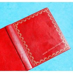 Cartier Must de Cartier Carnet Cuir Rouge Livrets, Manuels, Mode D'emploi, Garanties Montres Must 21, Santos, Pasha, Panthere