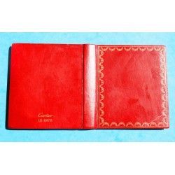 Cartier Must de Cartier Carnet Cuir Rouge Livrets, Manuels, Mode D'emploi, Garanties Montres Must 21, Santos, Pasha, Panthere