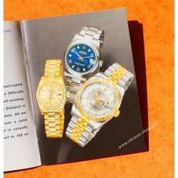 Rolex Rare livret, manual, notice, mode d'emploi montres Datejust années 2000