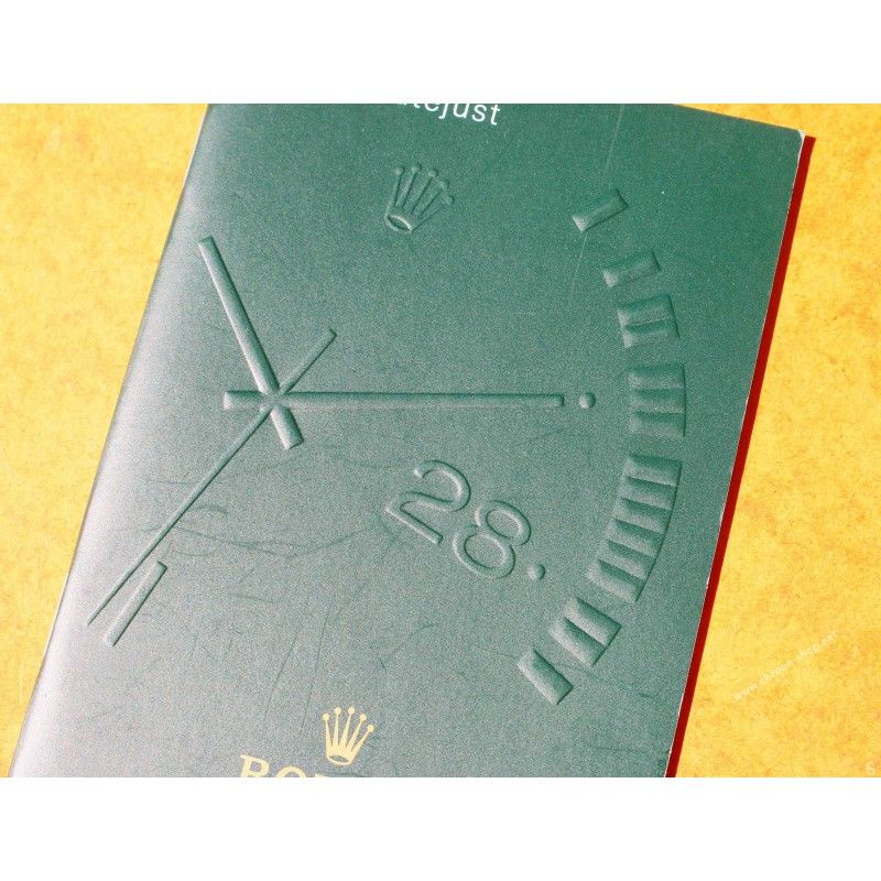 Rolex Rare livret, manual, notice, mode d'emploi Langue anglais montres Datejust années 2000