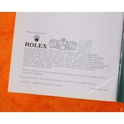 Rolex livret, manuel, notice, mode d'emploi 2010 Langue Italien montres Datejust II 116300, 116333, 116334