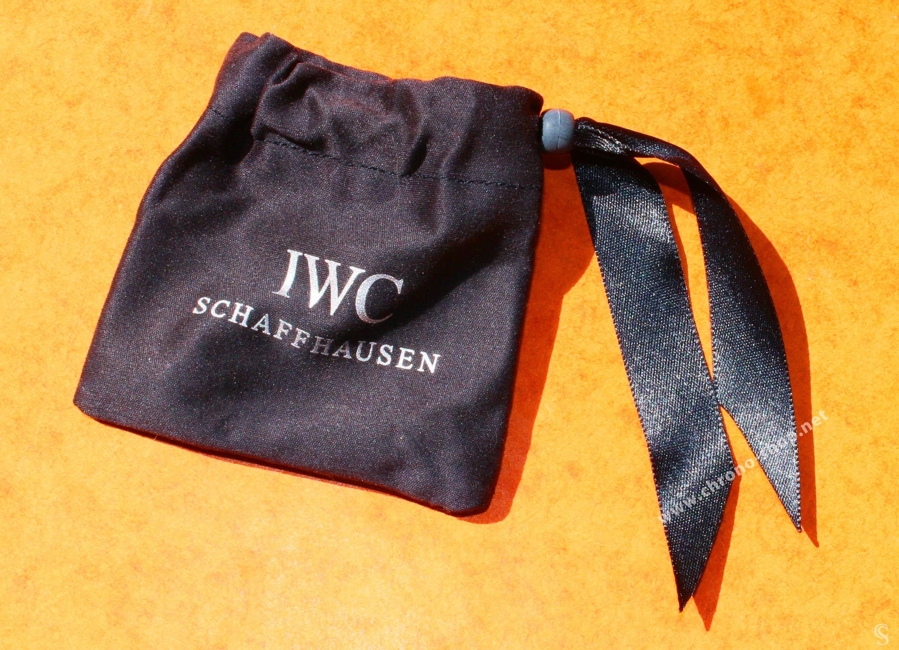 IWC International Watch & Co SHAFFAUSEN luxury mini black bag, storage