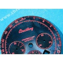 BREITLING CADRAN EXOTIQUE MONTRE MONTBRILLANT CHRONOMETRE AUTOMATIQUE COULEUR NOIR & ROSE Ø29mm