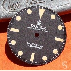 ♛♛ Vintage & Rare 1972 Cadran Rolex 5513, 5512 Submariner feets first mate au tritium ♛♛