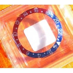 ROLEX AUTHENTIQUE GMT MASTER INSERT GRADUE 24H DE LUNETTE 1675, 16750 COULEUR PEPSI Neuf