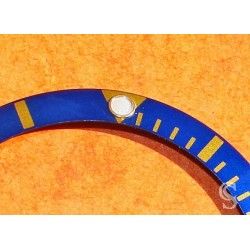 ROLEX RARE INSERT GRADUE LUNETTE BLEU MONTRE SUBMARINER DATE 16613, 16618, 16803, 16808 PERLE TRITIUM