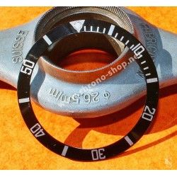 ROLEX RARE INSERT NOIR MONTRES 168000, 16800, 16610 SUBMARINER DATE & PERLE LUMINOVA