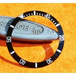 ROLEX RARE INSERT NOIR MONTRES 168000, 16800, 16610 SUBMARINER DATE & PERLE LUMINOVA