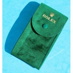 Rolex Used Suede green velvet pouch traveler's service holder case watches Submariner, Gmt, Daytona, Explorer, Air King