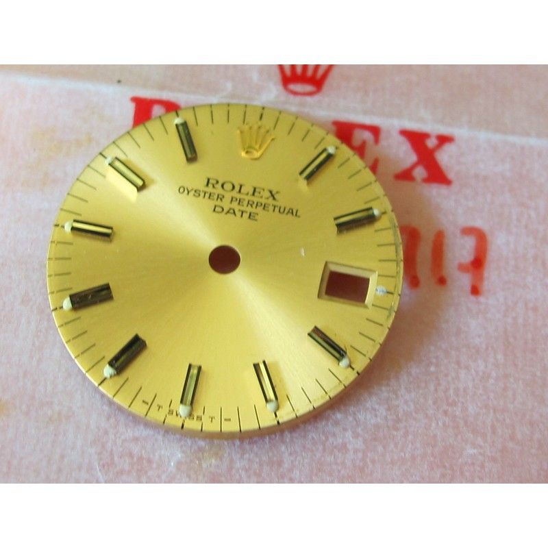 Original Rolex Ladies DateJust gold w/yellow  Hash Marks QuickSet Dial