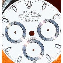 ROLEX AUTHENTIQUE CADRAN DE MONTRE ROLEX COSMOGRAPH DAYTONA 116520 BLANC NEUF CAL 4130