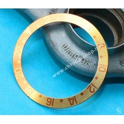 ROLEX VINTAGE TUTONE SILVERED ROOTBEER GMT MASTER WATCH BEZEL 24H INSERT FADED FAT FONT 1675, 1675-3, 1675-8, 16753, 16758