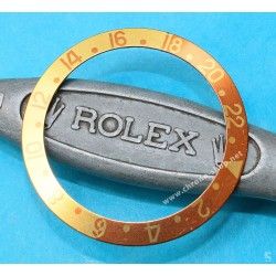 ROLEX VINTAGE TUTONE SILVERED ROOTBEER GMT MASTER WATCH BEZEL 24H INSERT FADED FAT FONT 1675, 1675-3, 1675-8, 16753, 16758