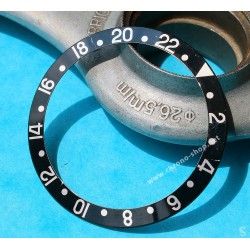 Rolex GMT Master All Black watch Black color S/S 16700, 16710, 16760 Bezel 24H Insert Serifs Part
