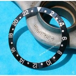 Rolex GMT Master All Black watch Black color S/S 16700, 16710, 16760 Bezel 24H Insert Serifs Part