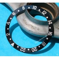 Rolex GMT Master All Black watch Black color S/S 16700, 16710, 16760 Bezel 24H Insert Serifs Part