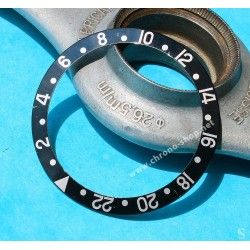 Rolex GMT Master All Black watch Black color S/S 16700, 16710, 16760 Bezel 24H Insert Serifs Part