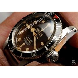 Rolex authentique Fond de boite vissé, caseback Montres vintages James Bond Submariner 6538 des années 50