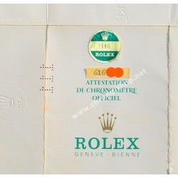 ROLEX 1977 VINTAGE PAPER REGISTERED CERTIFICATE OYSTER PERPETUAL SUBMARINER 1680, 5512, GMT 1675, DATEJUST 1601, 1603