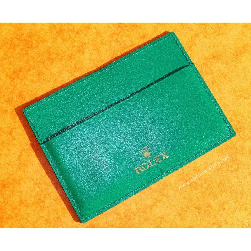 Exclusive & Collectible Rolex Fir Green Card Holder paper documents watches guarantee, 11.5 cm x 8cm, ref 4119209.05 