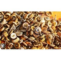 LOT DE 60 x COURONNES REMONTOIRS ACIER MONTRES VINTAGES AVIATEURS, DAMES, DATE, MEDIUM, ACIER, PLAQUE OR