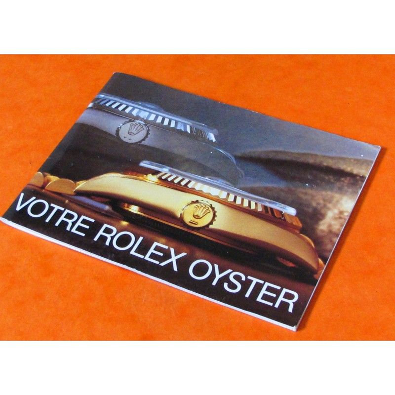 1984 Authentic Rolex Instruction Booklet - Oyster french edition