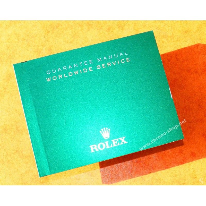 Rolex rare Mini Livret Garantie Internationale Occasion Montres GUARANTEE MANUAL WORDLWIDE SERVICE