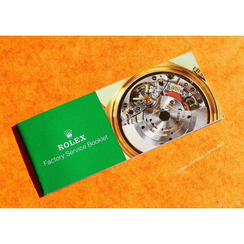 Rolex Green Warranty Booklet Official Chronometer Certification Service Network ref 563.83