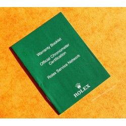 Rolex Green Warranty Booklet Official Chronometer Certification Service Network ref 563.83