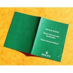 Rolex Green Warranty Booklet Official Chronometer Certification Service Network ref 563.83