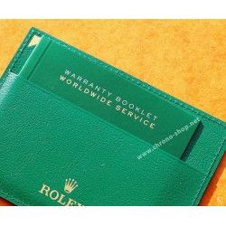 Rolex rare porte Cartes, documents Cuir Livret Garantie Internationale Occasion Montres GUARANTEE MANUAL WORDLWIDE SERVICE