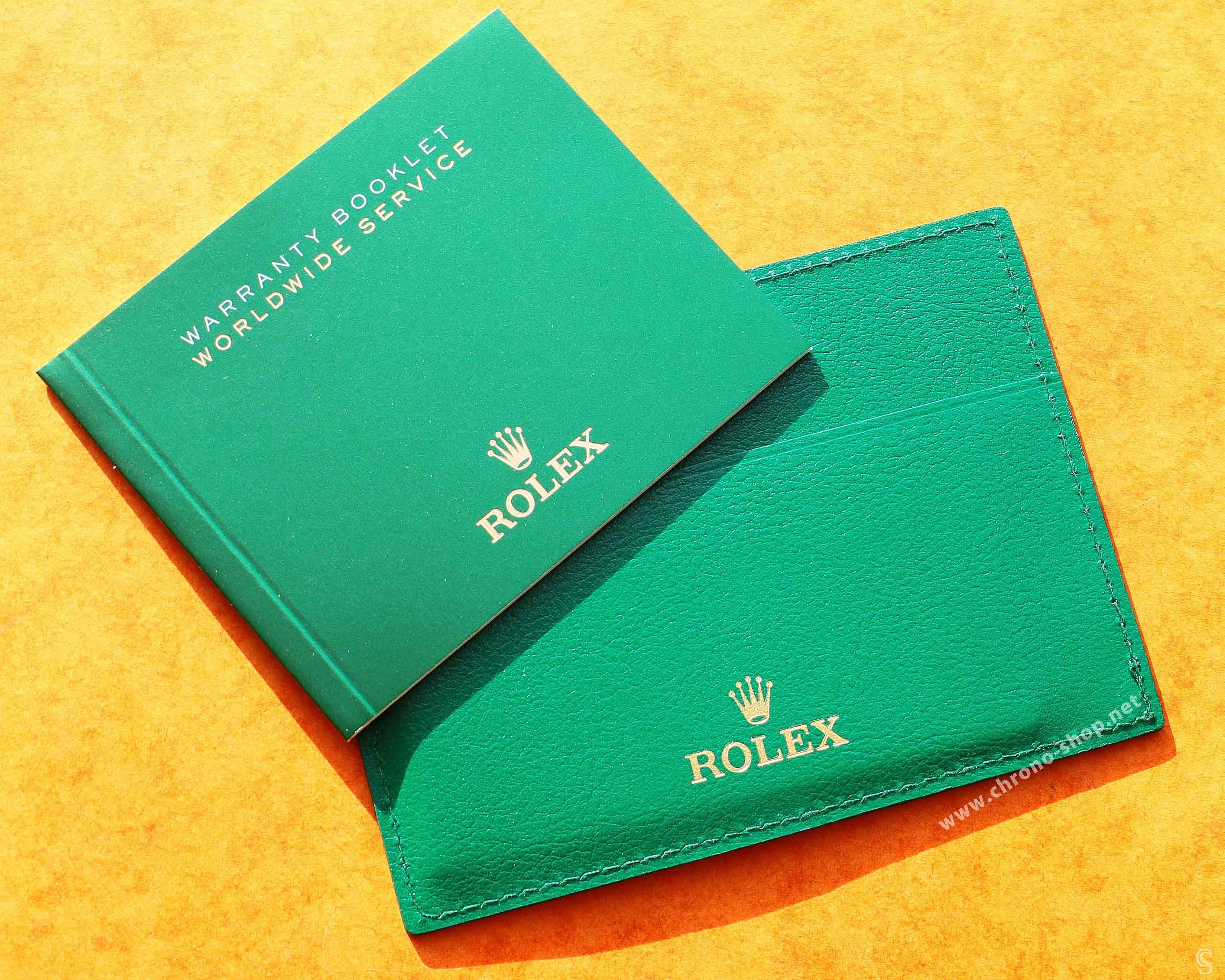 version Card Holder & Rolex Worldwide Guarantee and Service Manual