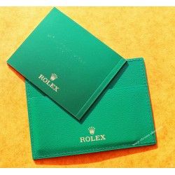 Rolex rare porte Cartes, documents Cuir Livret Garantie Internationale Occasion Montres GUARANTEE MANUAL WORDLWIDE SERVICE