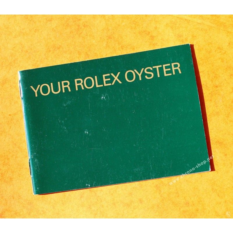 ROLEX RARE LIVRET TOUS MODÈLES, MANUEL, NOTICE MONTRES ROLEX YOUR ROLEX OYSTER 2000 EN ANGLAIS