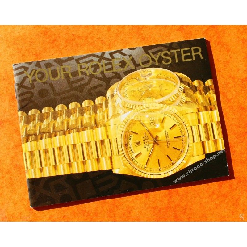 Rolex Vintage All models watches Your Rolex Oyster Booklet In English Version 579.56 USA Year 1995