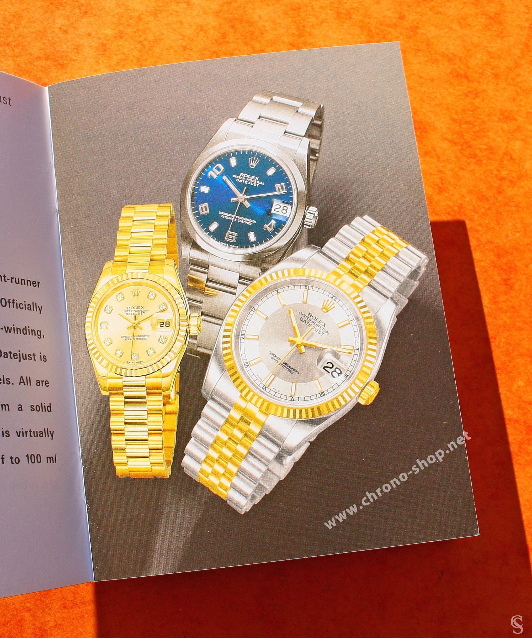 Rolex 2005 Genuine Instructions Manual Booklet Datejust watches in english 26 pages