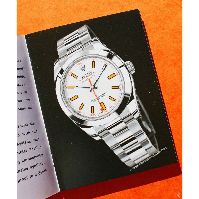 Rolex 2011 livret, manuel, notice, mode d'emploi Langue anglais montres Datejust II 116300, 116333, 116334