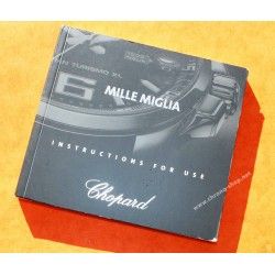 Chopard Rare MILLE MIGLIA Chronograph Watch Instructions paper Book COSC Certificate booklet Guarantee paperwork