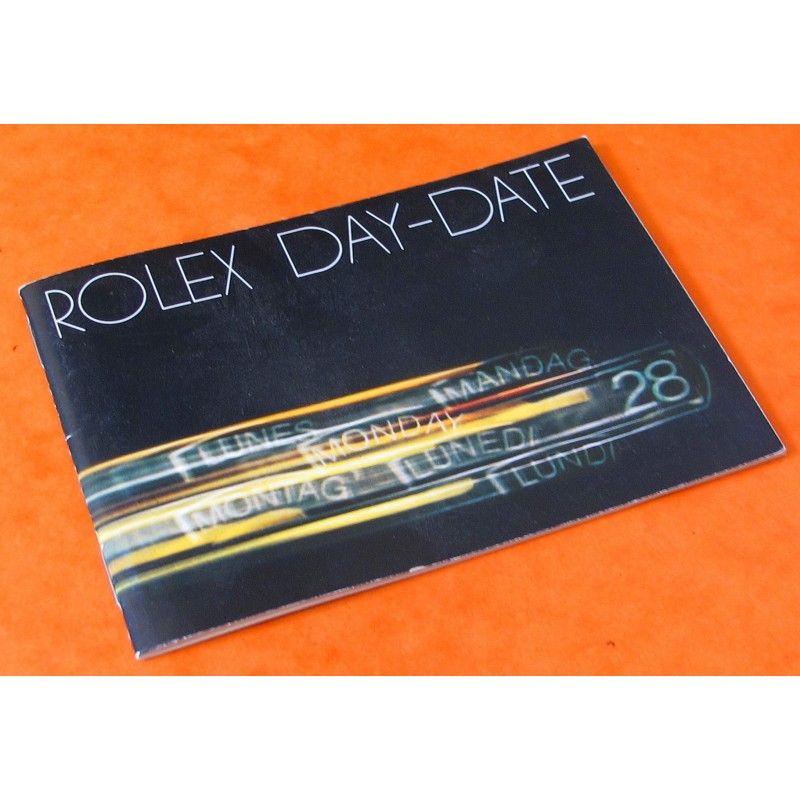 VINTAGE LIVRET ROLEX DAYDATE 1980 BOOKLET