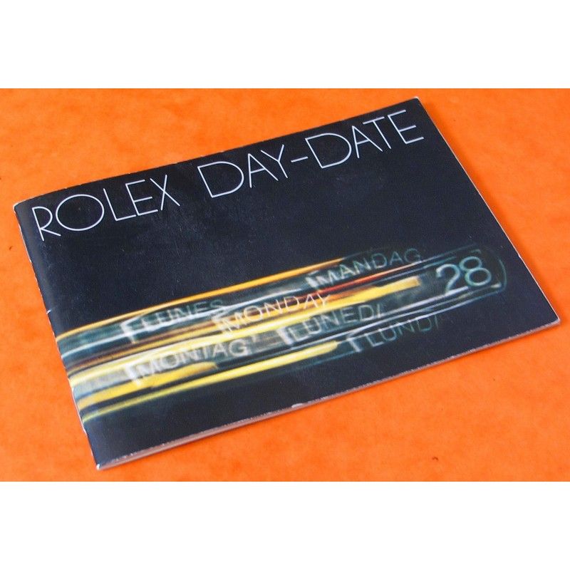 Rare 1980 Vintage Rolex Day Date President Booklet, nice condition