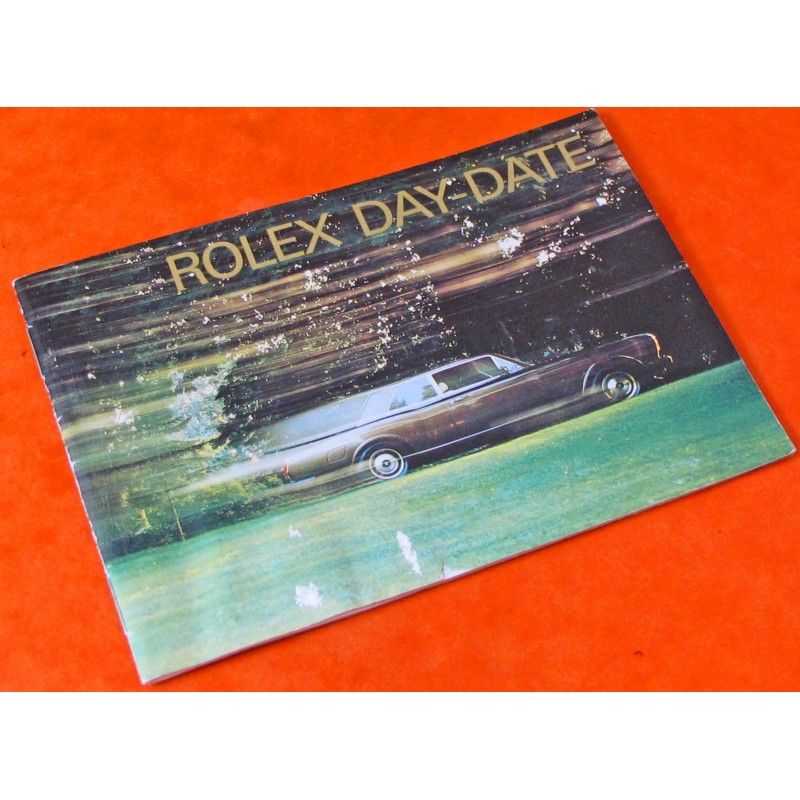 ★★ RARE VINTAGE 1992 ROLEX DAY-DATE BOOKLET LIVRET MODE D'EMPLOI-★★