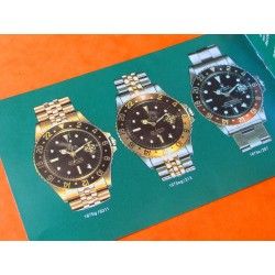 ★★ RARE VINTAGE SPORTSFOLIO ACTION WATCHES SUBMARINER RED 1680 1655 EXPLORER II GMT MASTER 1675 PUBLICITE ★★