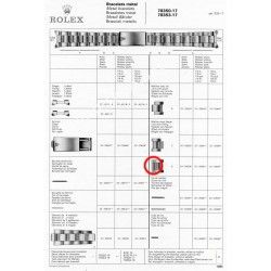 ROLEX RARE CYLINDRICAL CENTER HEAVY CONNECT CLASP LINK WATCH BRACELET 78350 19mm, 17mm Daytona, Airking, OysterDate