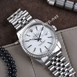 GENUINE MENS ROLEX DATEJUST 16220 ENGINE TURNED BEZEL FLUTED Stainless Steel S/S Watch Bezel Part Ø34.50mm