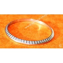 GENUINE MENS ROLEX DATEJUST 16220 ENGINE TURNED BEZEL FLUTED Stainless Steel S/S Watch Bezel Part Ø34.50mm