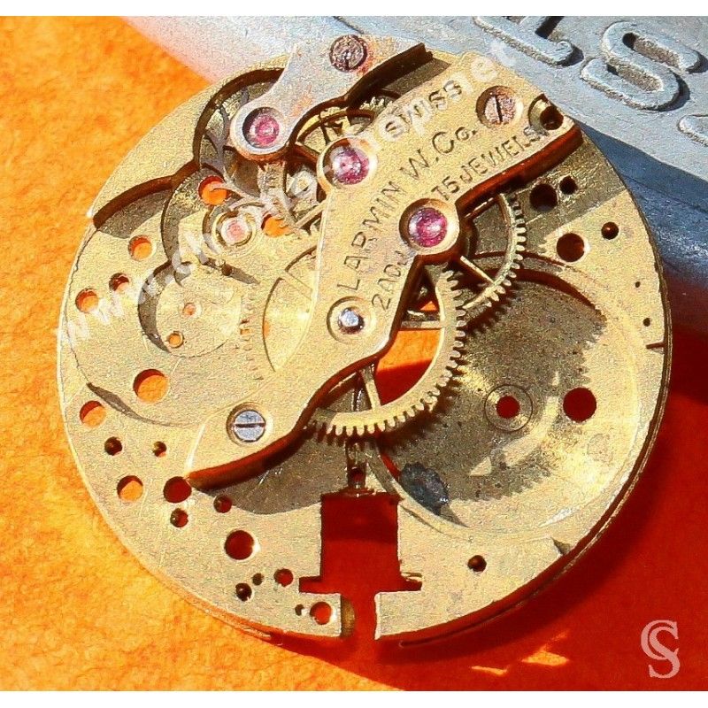 LARMIN W.Co Swiss 15 jewels vintages 50-60's Watch caliber, mechanical movement watch spares, part for sale