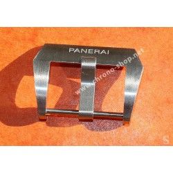 Panerai Watch leather strap part Ssteel OEM Buckle Tan watch Luminor, Marina, Radiomir, Submersible 47mm ref PAV00627