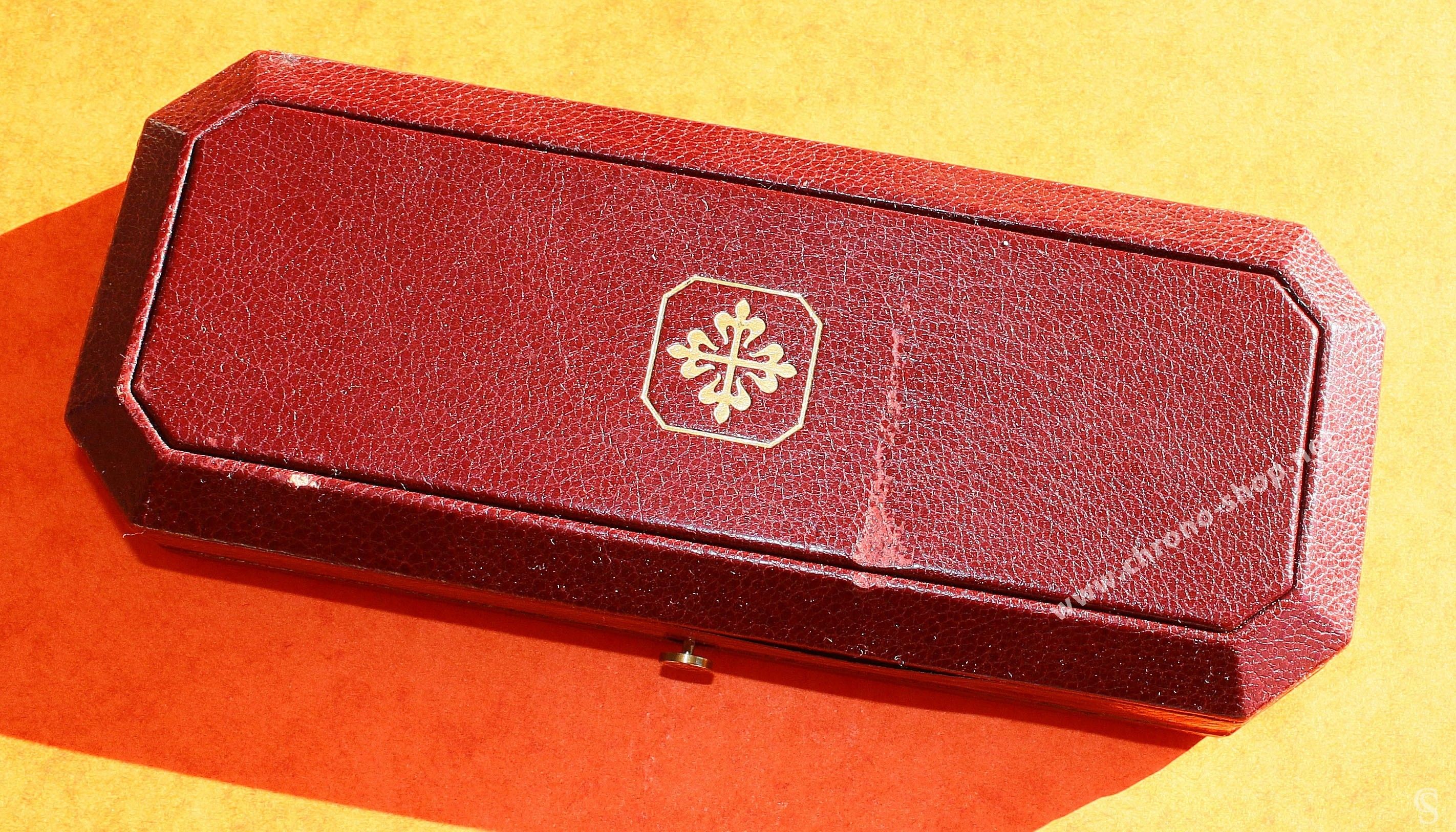Bracelet En Cuir Bordeaux Lisse 19mm Pour Montre - Compatible Patek Philippe Vintage - Occasion