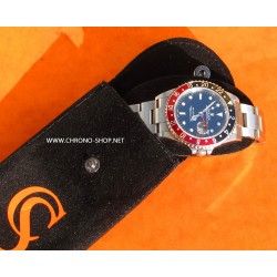 Original CHRONO-SHOP Suede black orange  velvet pouch traveler's case IWC, Rolex, Tissot, Tag heuer, omega, breitling