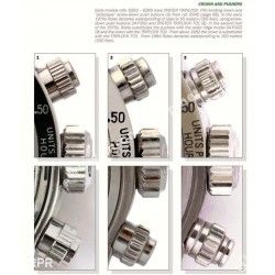 Rolex 1 x poussoir acier complet vissé Mark II, Montre Rolex Daytona 6263, 6265, 16520, 116520